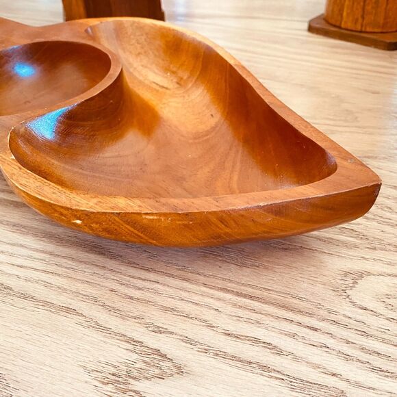 Wooden snack tray‎ - Picture 2 of 8